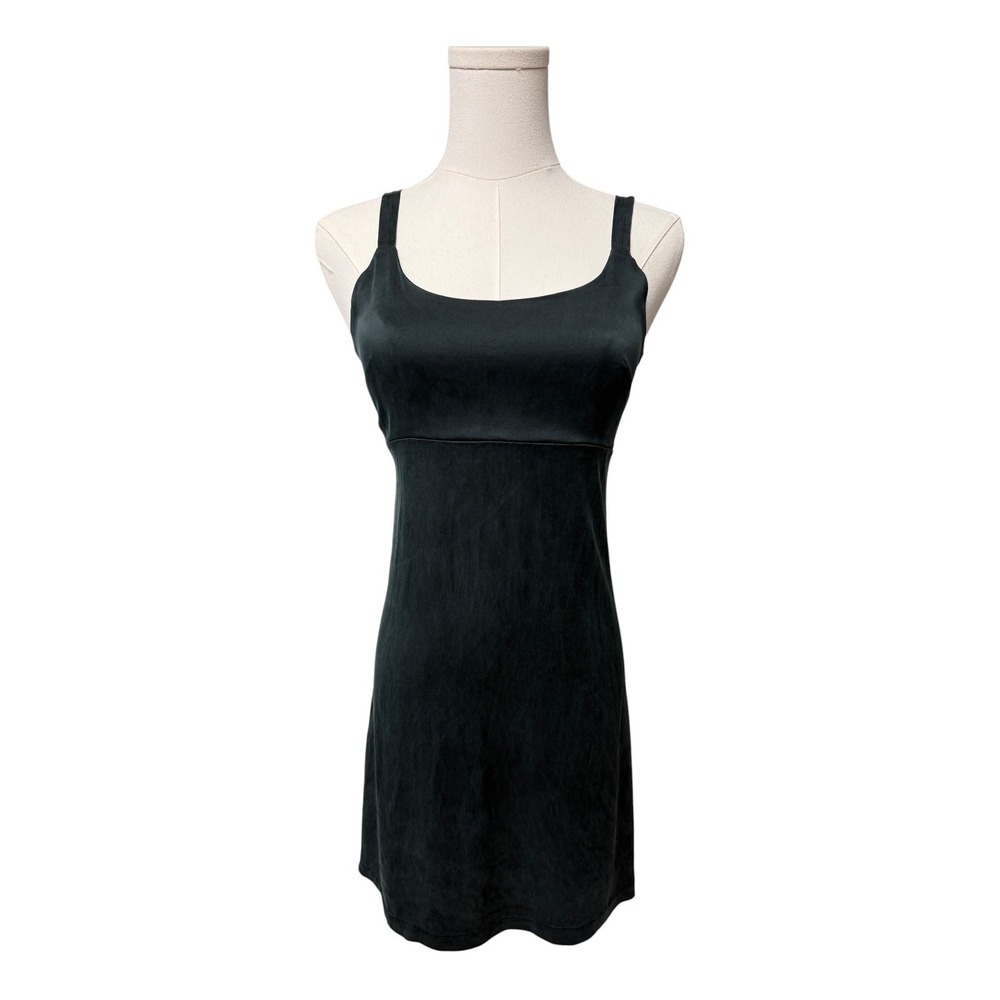 Jussara Lee 100% Silk Mini Dress Womens Size P Black‎ Scoop Neck Whimsy Babydoll